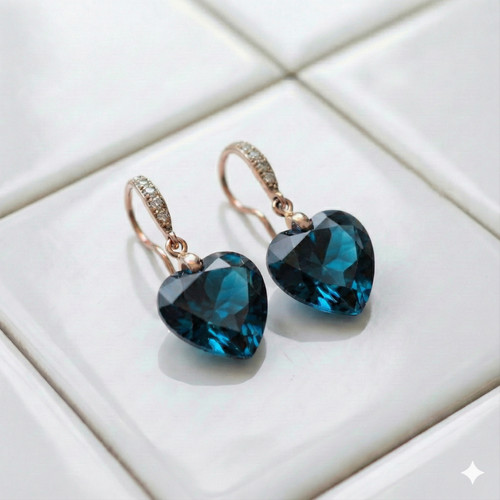 Boucle oreille topaze - boucle,
