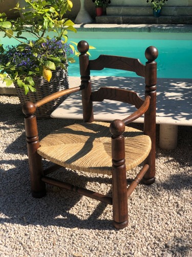 Fauteuil bas chêne - en,