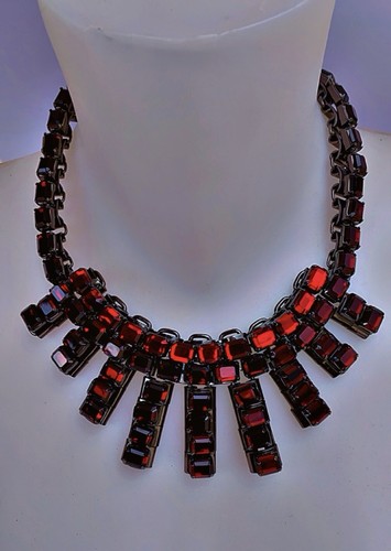 Collier zara necklace red - collier,