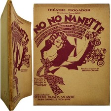 Partition complète opérette chant No No Nanette 1926 Vincent Youmans Colline