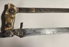 ANCIENNE SCIE EN FER FORGÉ