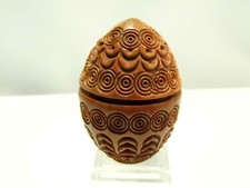 BOITE A CHAPELET BOIS COROZO SCULPTÉS RARE XIX SIÈCLE TRÈS BEAU MODÈLE TBE