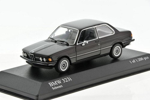 Bmw 323i black e21 1975 - 1975, 1/43