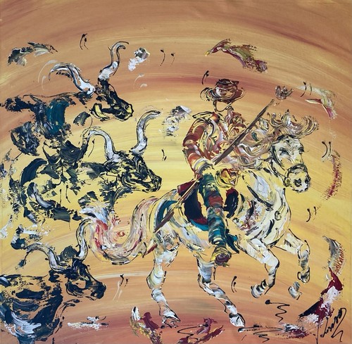 Tableau camargue gardian - tableau,
