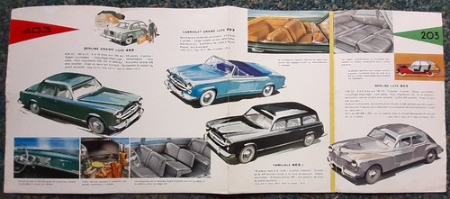 Publicité 1957 peugeot 403 - 1957,