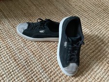 Baskets PUMA Suede pointure 39 noir/argenté bon état 