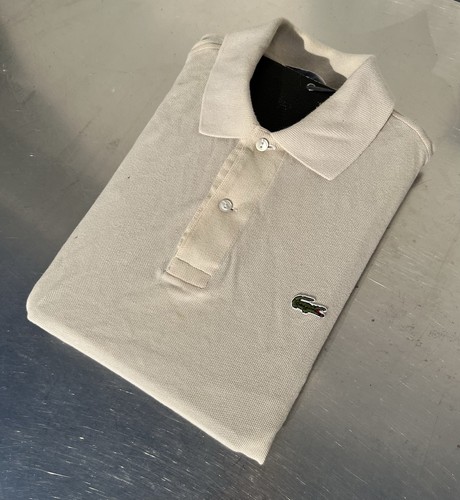 Polo lacoste vintage crème - vintage,