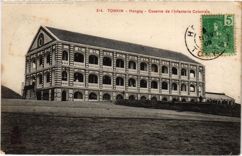 Cpa hongay caserne - caserne, de