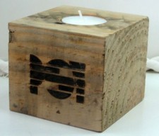 Bougeoir PSY en bois de palette - artisanat