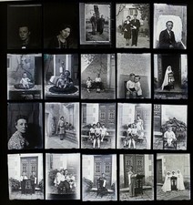 20 PLAQUES VERRE NEGATIF PHOTO 12 x 9 cm PORTRAIT ENFANTS  DEBUT XXe SIECLE