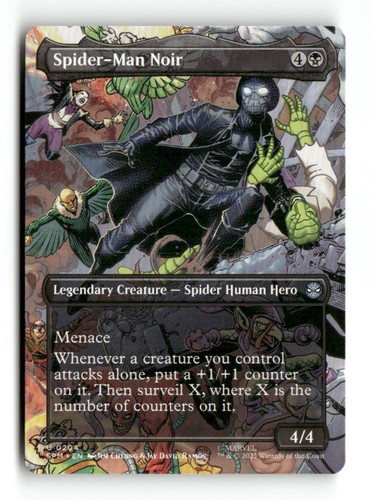 Spider man noir - noir, (borderless)