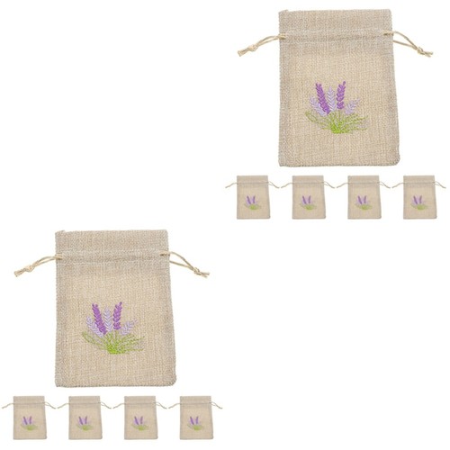 Reusable beige linen gift - beige,
