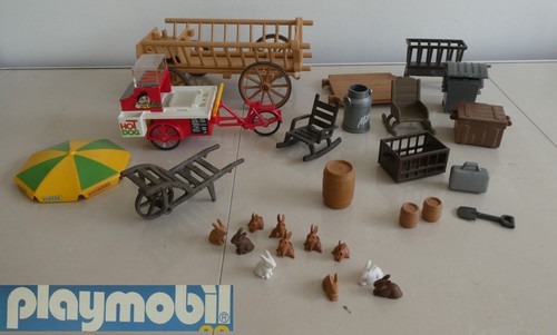Lot pièces playmobil - de, lapin