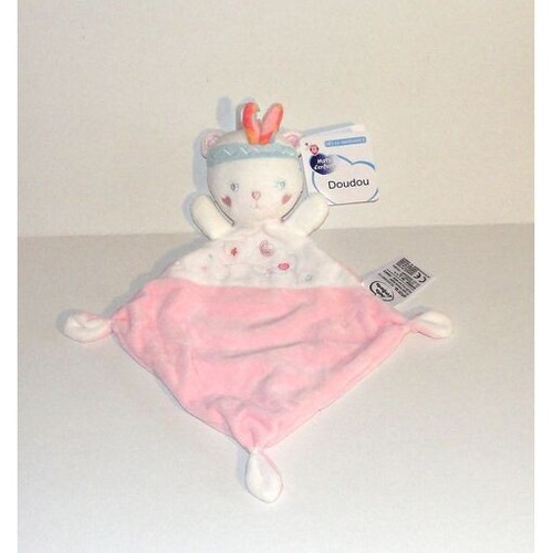 Doudou chat ours rose - ours,