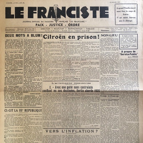 Journal franciste - journal,