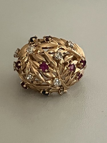 7313 bague boule vintage or - 7313-,