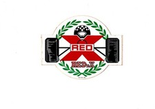 AUTOCOLLANT / STICKER  Vintage RED X REDEX HOT ROD RAT FINK MUSCLE DRAG RACER 