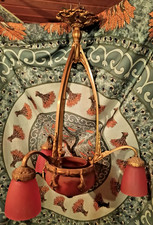 ANCIEN LUSTRE ART DÉCO DANS