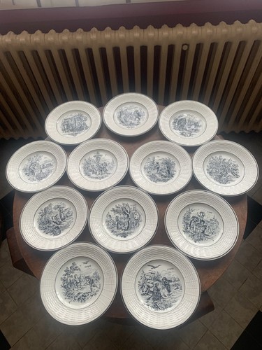 Assiettes dessert digoin - 12, à