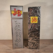 LOT 2 BOITES METAL PORTE BOUTEILLES J&B ARGENTÉES / SCOTCH WHISKY / COLLECTOR 