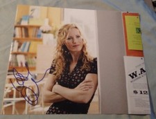LESLIE MANN SIGNED 8X10 PHOTO JUDD AOATOW FUNNY W/PROOF+COA RARE WOW