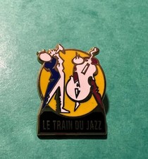 PIN'S LAPEL PIN SPILLA SNCF MUSIQUE SAXOPHONE CONTREBASSE LE TRAIN DU JAZZ N°2