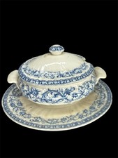 SAUCIERE ET COUVERCLE FAIENCE