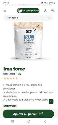 Iron force protéine - iron, stc