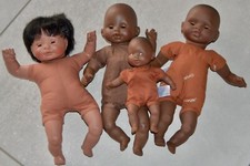4 poupées poupons Bébés Corolle de  couleur/ métis TBE