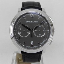 Montre BOUCHERON WA010207 Panam Chronographe Cadran Gris 43mm Automatique SS ...