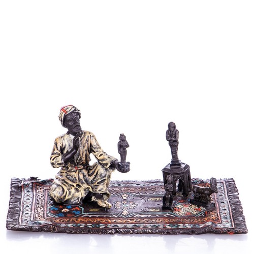 Sculpture bronze coloré - sculpture,