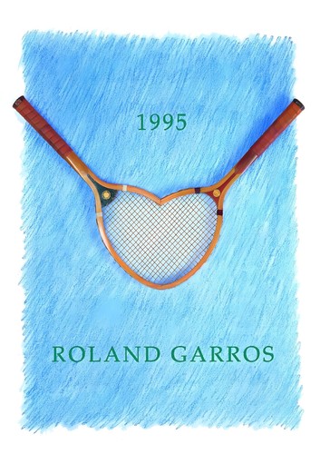 Affiche poster tennis roland - affiche,