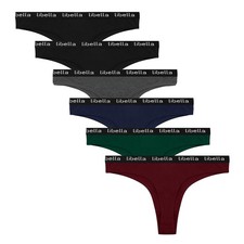 Lot de 6 String Coton Femme