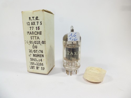One rare rtc 12ax7s - rtc, code