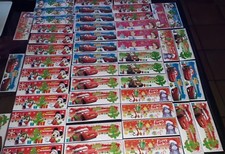 LOT REVENDEUR DISNEY 50 MINI CARTES DE NOEL OUVRANTES AVEC ENVELOPPES 18X6 CM