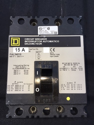 Fal34015 square 480v 15a fal - fal34015,