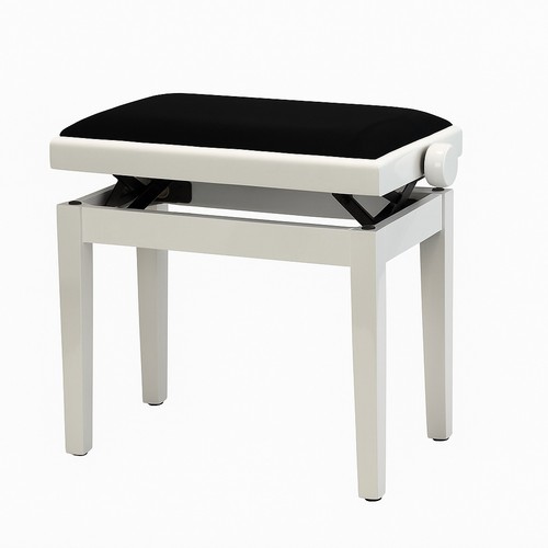 Banc piano blanc brillant - banc,