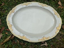 1 Plat Viande Ovale  Bernardaud Coquille Porcelaine Limoges Bernardeau