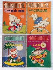lot de 4  Nounouche texte et