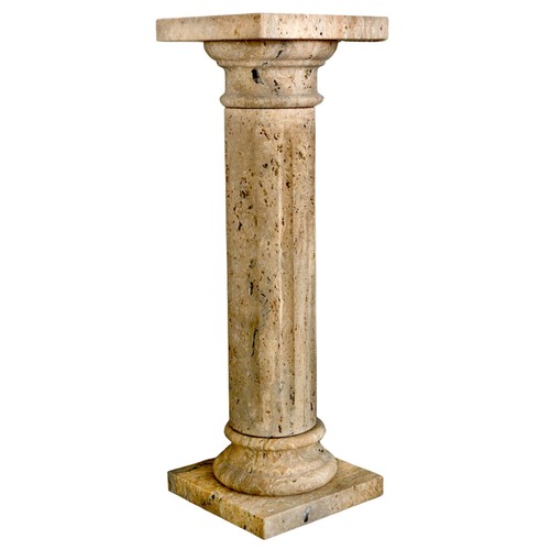 Colonne travertin avec - colonne, en