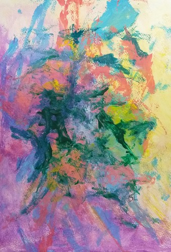 Abstrait couleurs rose vert - couleurs,