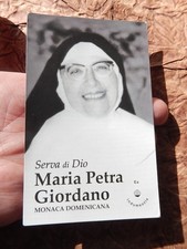 IMAGE PIEUSE RELIQUE SERVANTE DE DIEU MARIA PETRA GIORDANO SOEUR  DOMINICAINE
