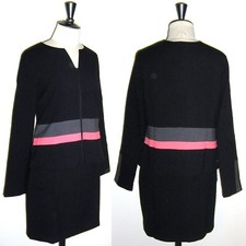 Tailleur Ensemble MISS CAPTAIN TREND en taille 40 Noir et Orange NEUF