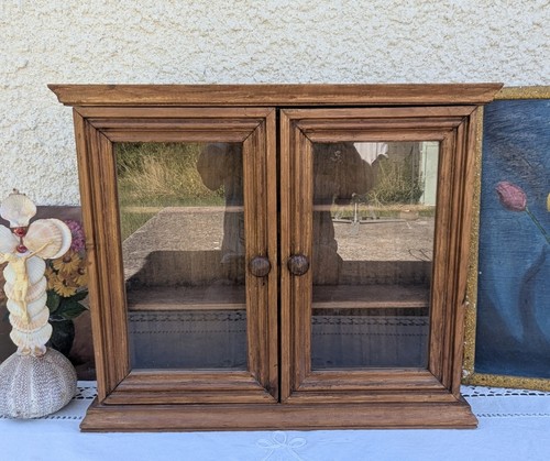 Petite vitrine murale sapin - vitrine,