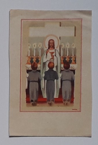 Image pieuse carte - carte, communion