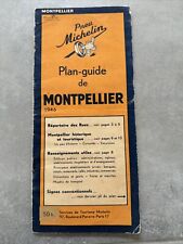 Pneu MICHELIN - Plan Guide de MONTPELLIER- 1946 Répertoire des rues