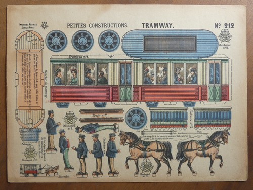 Maquette papier tramway - papier,