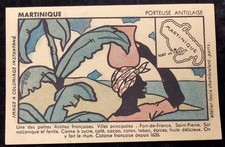 cpa - carte publicitaire , la martinique , phosphatine falières
