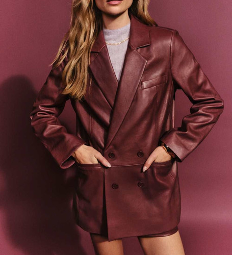 Veste oversize femme cuir - femme, en