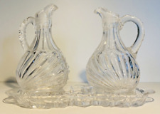 Ancien huilier vinaigrier en cristal